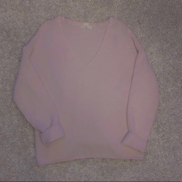 Deep V neck knit sweater - Picture 2 of 2